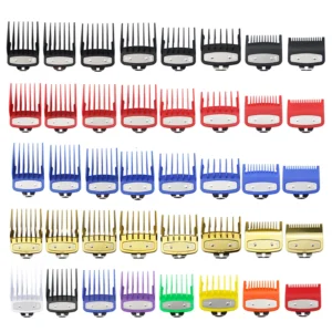8pcs/set Professional Barber Hair Clipper Guide Combs For Wahl Trimmer Attachment Hair Cutting Limited Comb Salon Haircut Tools