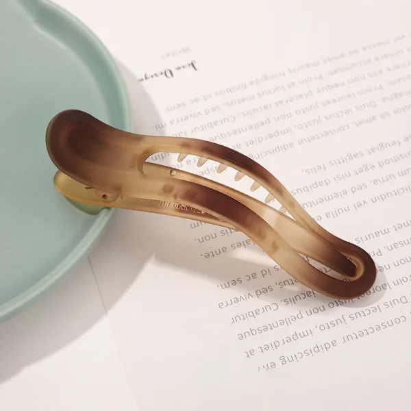 New Acrylic Matte Duckbill Hair Claws Barrettes Bow Solid Color Hair Clips Hair Accessories For Women Hairpin Ponytail Headwear - Image 8