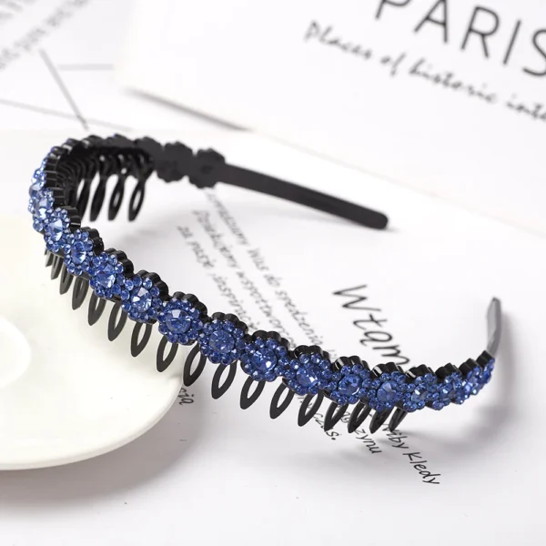 Fashion Pearl Non-Slip Rhinestone Hairbands Elastic Flower Women Hair Hoop Bands Headband Bezel Girls Hair Accessories Headdress - Image 32