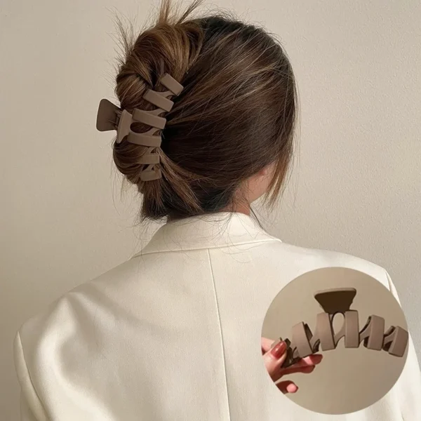 Women Hair Claw Clips Korea Coffee Beige Acrylic Large Hair Claw Hairpin Geometric Barrettes Crab Girl Headwear Hair Accessories - Image 57