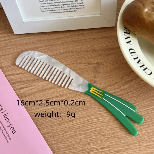 Pointed Tail Comb Tulip Acetate Comb Animal Puppy Makeup Comb Hair Accessories Wide Toothed Hairdressing Combs Household - Image 14