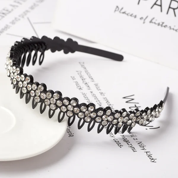 Fashion Pearl Non-Slip Rhinestone Hairbands Elastic Flower Women Hair Hoop Bands Headband Bezel Girls Hair Accessories Headdress - Image 20