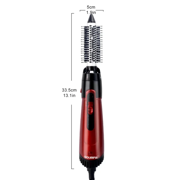 Solimpia 3-Head Hot Air Brush Hair Dryer Strong Wind Electric Straightener Curler Roller Comb Blower Styling Tool for Woman 800W - Image 10