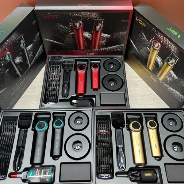 VGR 001 977 new hair trimming set high-end men's hair clipper intelligent digital display electric pusher carving and whitening - Image 20