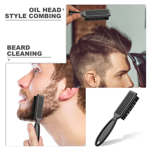 Barber Neck Duster Brush Sets Plastic Handle Hairdressing Soft Hair Cleaning Brush Head Shape Carving Cleaning Brush - Image 6
