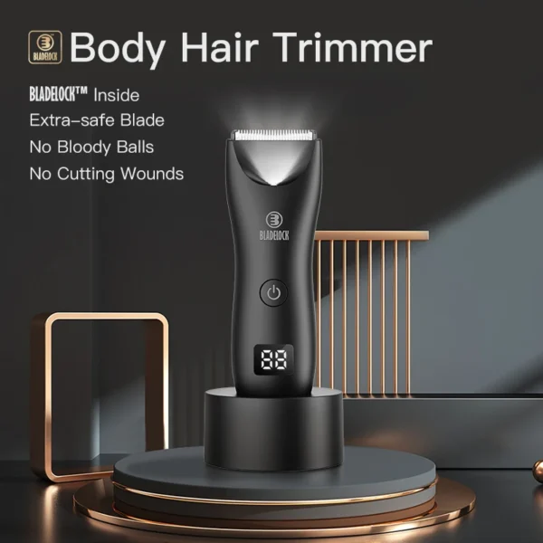 Intimate Pubic Hair Removal for Men Electric Groin Trimmer Male Shaver for Sensitive Areas Waterproof Safety Razor Body Hair - Image 9