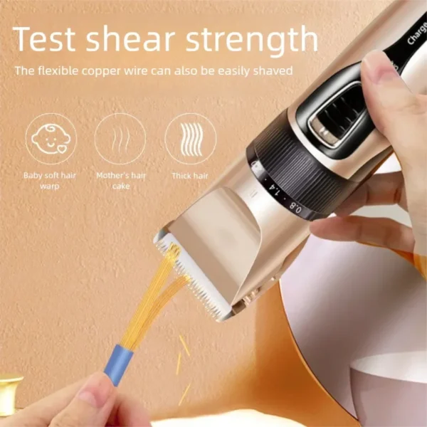 Home Electric Hair Clipper Set, Low Noise and Long Battery Life Hair Trimmer, USB Rechargeable Shaver and Hair Cutting Tool. - Image 18