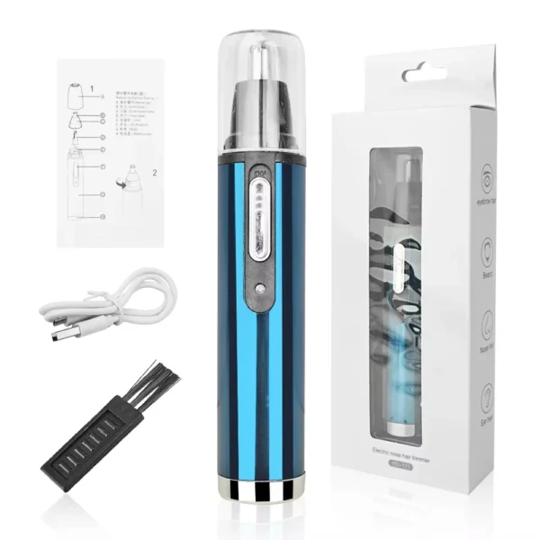Houselin Nose Hair Trimmer 3-in-1 Multifunction, Painless Electric Shaver Beauty Kit for Wet and Dry Use of Ear Beard Face - Image 9