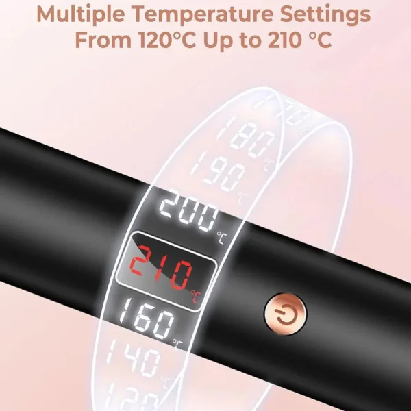 3 In 1 Ionic Hair Curler Straightener Professional Curling Iron Heated Hair Styling Brush Anti-Scald Thermal Brush Curl Wand - Image 4