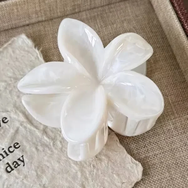 Korean Hawaiian Gradient Flower Hair Claw Clip For Women Girl Fashion Plastic Non Slip Hold Hairpin Barrette Hair Accessories - Image 31