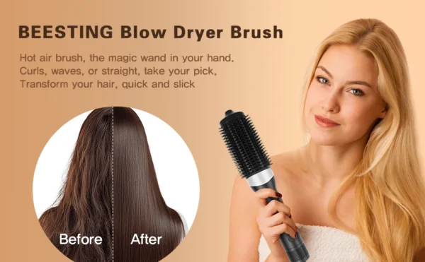 TINSOL New 3-in-1 hot air comb hair straightener curling iron constant temperature hair care lasting styling air anion comb - Image 9