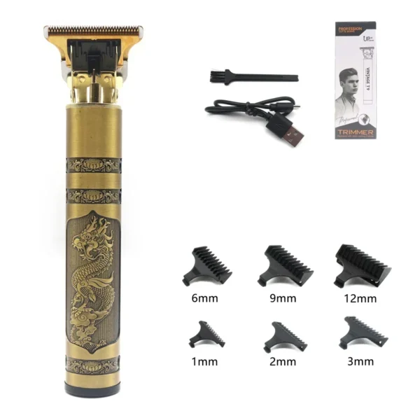 Professional T9 Hair Trimmer Machine Metal Body Beard Trimmer for Men Stainless Steel Blade Hair Clipper Beard Trimmer - Image 13