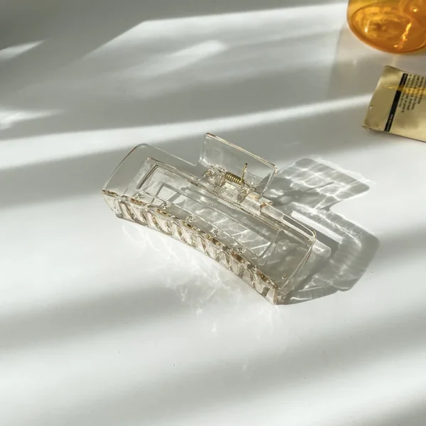Women Hair Claw Clips Korea Coffee Beige Acrylic Large Hair Claw Hairpin Geometric Barrettes Crab Girl Headwear Hair Accessories - Image 26