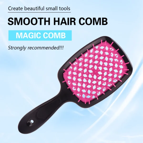 Air Cushion Comb Tangled Hair Comb Hair Brush Massage Anti-static Hollow Out Wet Curly Hair Brushes Barber Styling Tool - Image 2