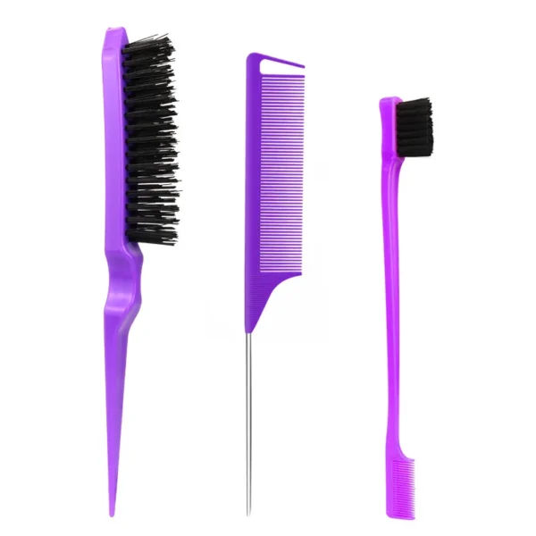 3pcs/lot Double Sided Edge Control Hair Comb Hair Styling Hair Brush Accessories New Brush Comb Styling Partition Comb - Image 8