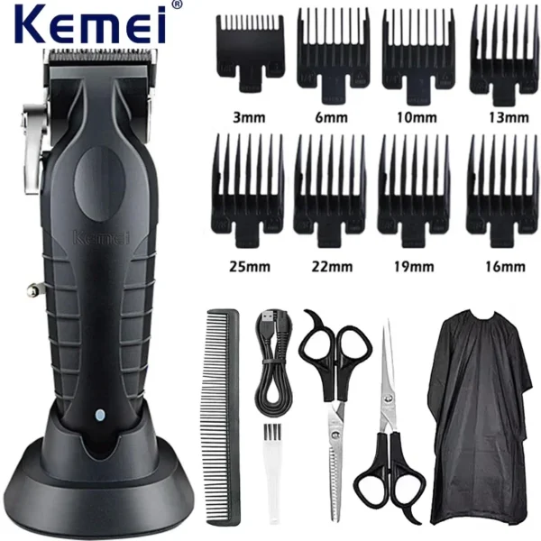Kemei Hair Clipper Kit KM-2296 KM-2299 KM-1102 Men's Electric Hair Trimmer Machine Professional Hair Cutting Machine Clipper - Image 10