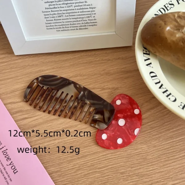 Pointed Tail Comb Tulip Acetate Comb Animal Puppy Makeup Comb Hair Accessories Wide Toothed Hairdressing Combs Household - Image 21
