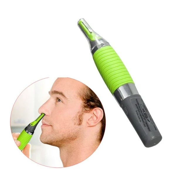 Male Nose Hair Trimmer 2in1 Facial Epilator - Rechargeable, Waterproof, Portable - Nose Hair, Ear Hair, Eyebrow Hair Chin Hair - Image 4
