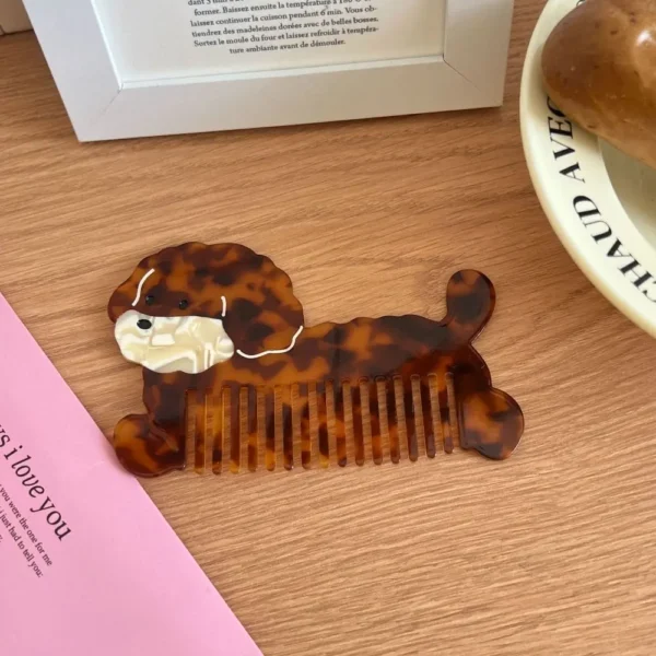 Pointed Tail Comb Tulip Acetate Comb Animal Puppy Makeup Comb Hair Accessories Wide Toothed Hairdressing Combs Household - Image 33