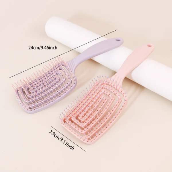1PCS tangled hair brush, dual-purpose dry and wet, women's bent hair brush, long, thick, thin, and curly, for daily hair care - Image 6