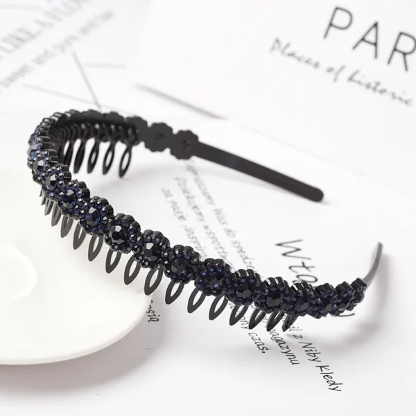 Fashion Pearl Non-Slip Rhinestone Hairbands Elastic Flower Women Hair Hoop Bands Headband Bezel Girls Hair Accessories Headdress - Image 30