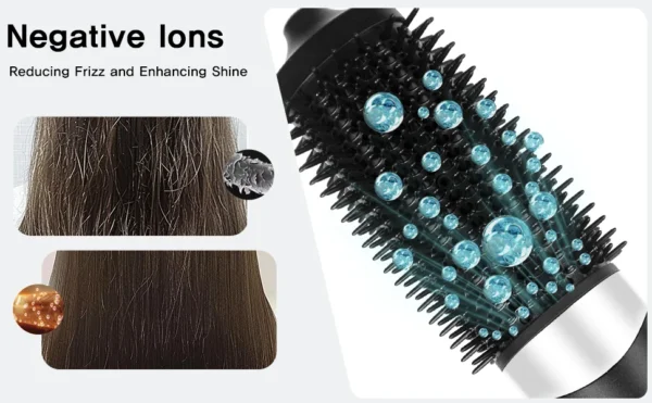 TINSOL New 3-in-1 hot air comb hair straightener curling iron constant temperature hair care lasting styling air anion comb - Image 11