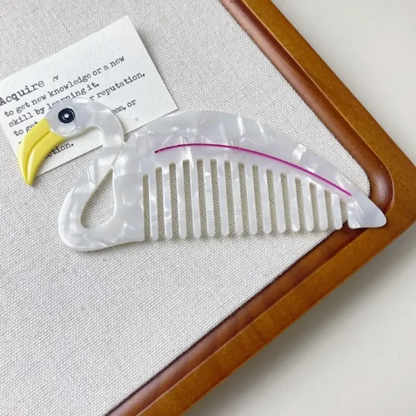 Pointed Tail Comb Tulip Acetate Comb Animal Puppy Makeup Comb Hair Accessories Wide Toothed Hairdressing Combs Household - Image 52