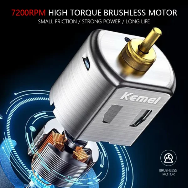 Kemei KM-2299 Hair Trimmer Machine Men's Haircut Machine Hair Clipper Professional Cutter Hair Cutting Machine Clipper - Image 22