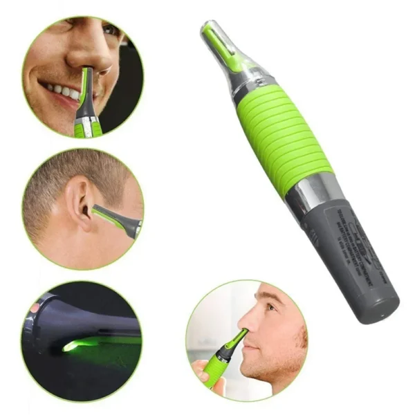 Male Nose Hair Trimmer 2in1 Facial Epilator - Rechargeable, Waterproof, Portable - Nose Hair, Ear Hair, Eyebrow Hair Chin Hair - Image 5