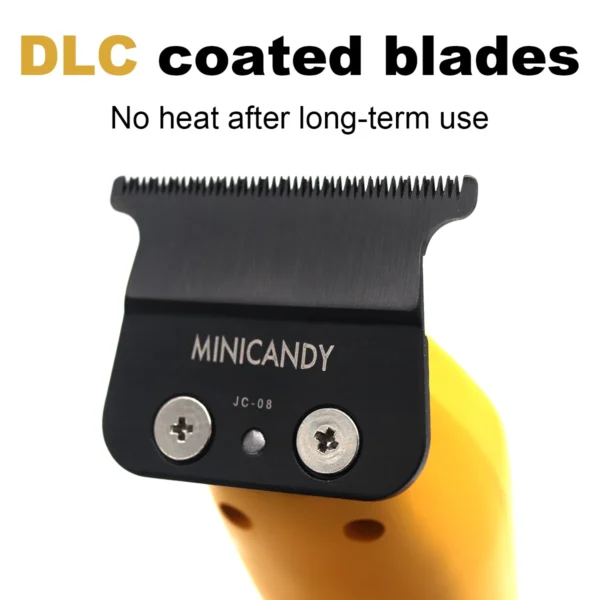 JUCAI MINICANDY JC-08 Professional Men's Hair Clipper DLC Blade Brushless Motor with Base Charger Hair Trimmer Finishing Machine - Image 2