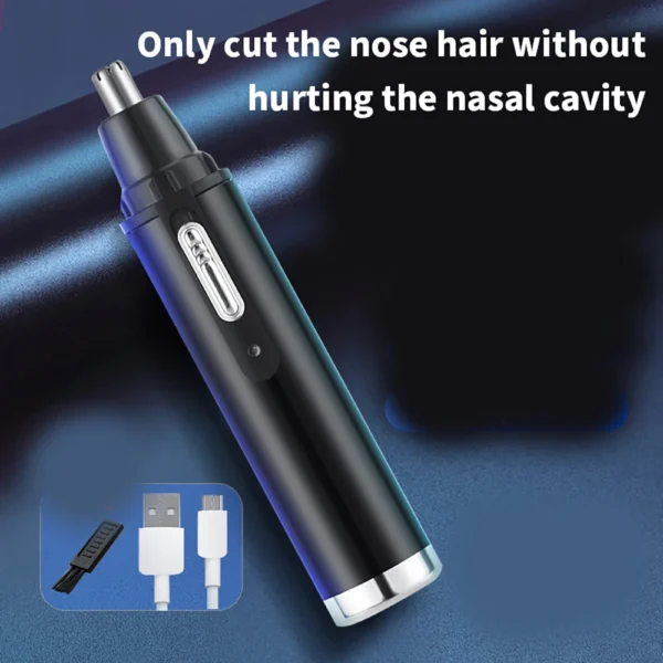 Houselin Nose Hair Trimmer 3-in-1 Multifunction, Painless Electric Shaver Beauty Kit for Wet and Dry Use of Ear Beard Face - Image 13
