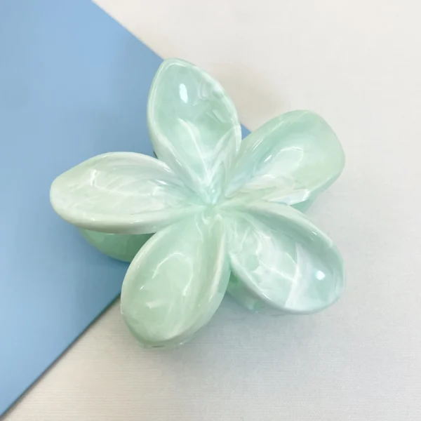 Korean Hawaiian Gradient Flower Hair Claw Clip For Women Girl Fashion Plastic Non Slip Hold Hairpin Barrette Hair Accessories - Image 37