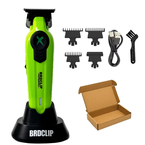 New 2025 BRDCLIP FA1T Green Professional Hair Trimmer Barber Carving Gradient Finish Machine Electric Clipper with Charger Stand - Image 11