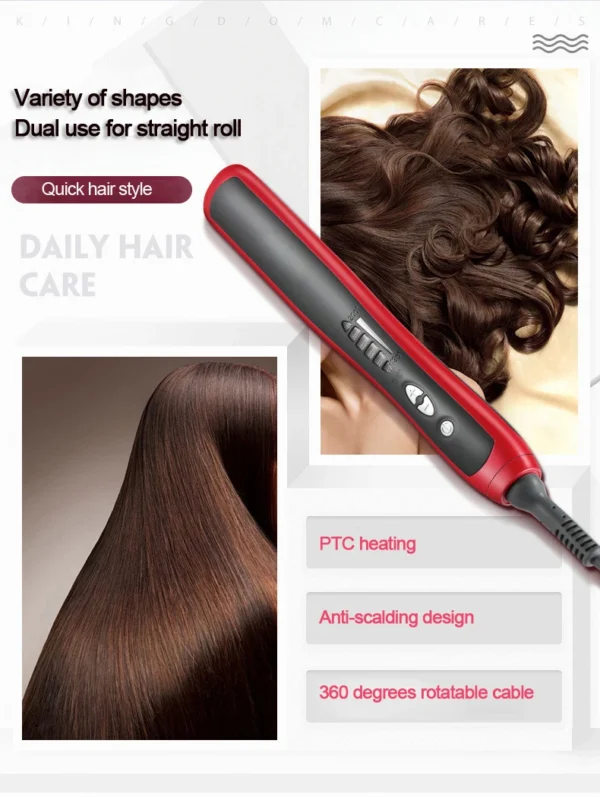 Multifunctional Hair Straightener Professional Quick Heated Electric Hot Comb Curler Hairstyle Brush Curling Iron Stying Tool - Image 10