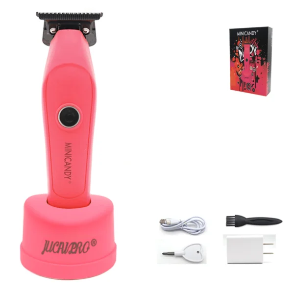 JUCAI MINICANDY JC-08 Professional Men's Hair Clipper DLC Blade Brushless Motor with Base Charger Hair Trimmer Finishing Machine - Image 12