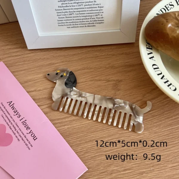 Pointed Tail Comb Tulip Acetate Comb Animal Puppy Makeup Comb Hair Accessories Wide Toothed Hairdressing Combs Household - Image 28