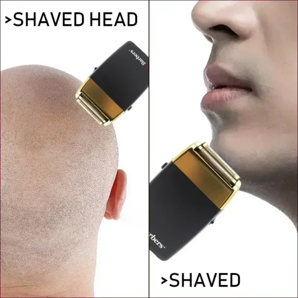 New 11000 RPM 7W Pop Barbers P620 Professional Electric Men's Beard Trimmer Double Foil Shaver Electric Shaver USB Hair Clipper - Image 5