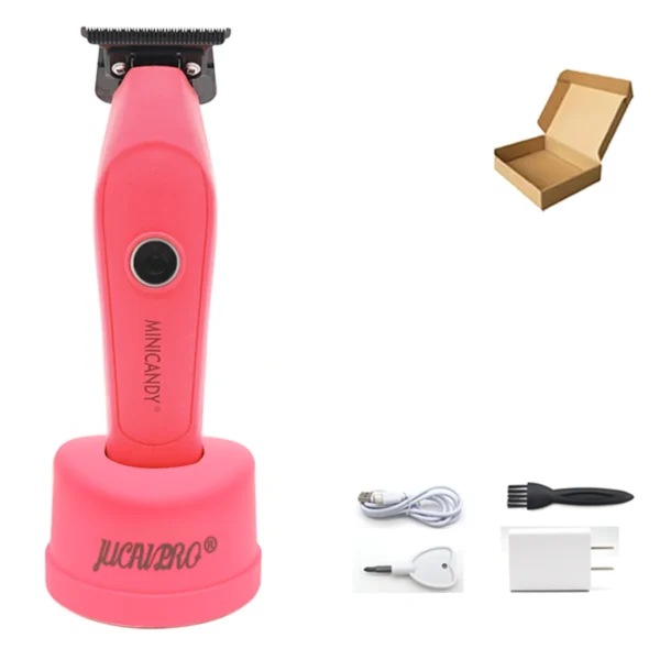 JUCAI MINICANDY JC-08 Professional Men's Hair Clipper DLC Blade Brushless Motor with Base Charger Hair Trimmer Finishing Machine - Image 9