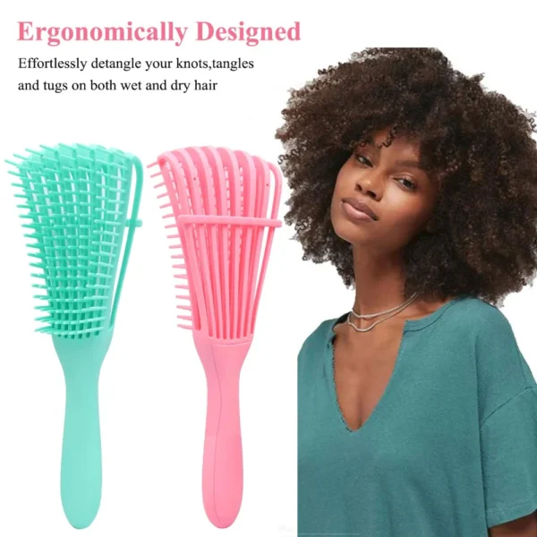 Hair Comb Detangling Brush Scalp Massage Hair Brush Detangler Brush for Curly Hair Thick Hair Octopus Hairbrush Women Men Salon - Image 18