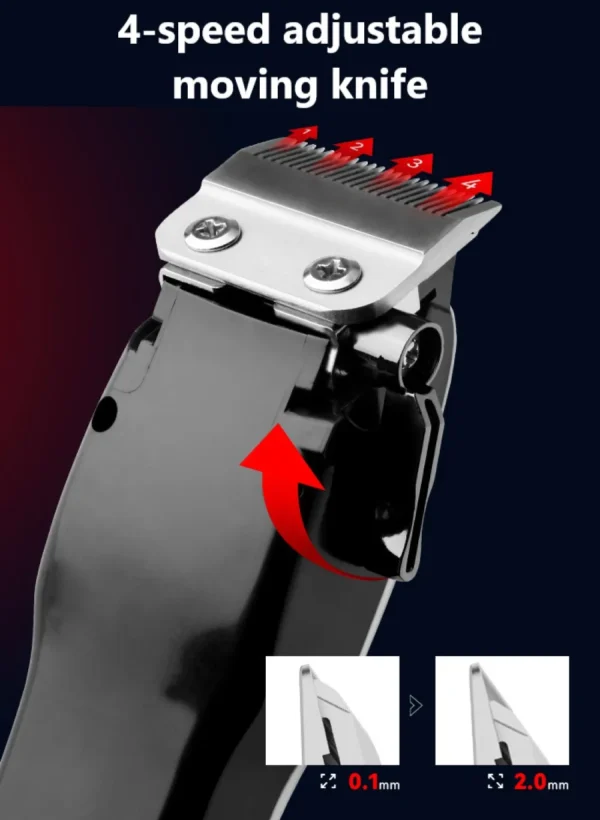 Kemei Professional Hair Clipper Rechargeable Hair Trimmer For Men Shaver Hair Cutting Machine Barber Accessories Cut Machin - Image 15