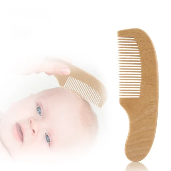 Personalized Wooden Baby Brush Custom Name Baby Wool Comb New Born Hair Brush Infant Head Massager Bath Brush Comb for Kids - Image 23