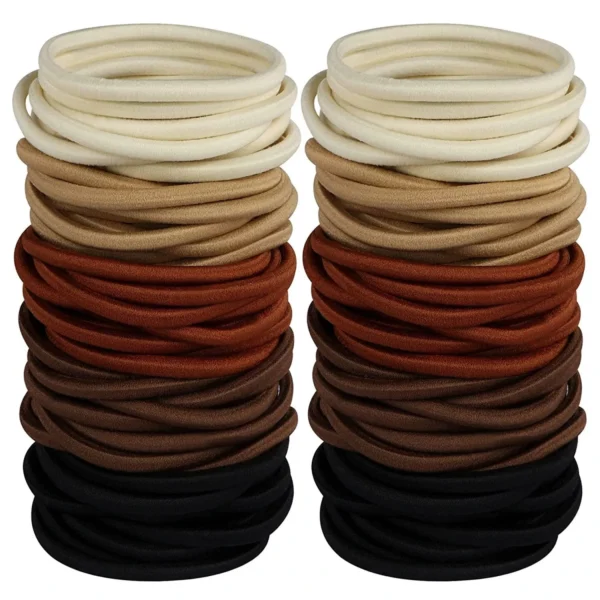 10/30/50pcs 4MM Black Ponytail Holder Elastic Hair Bands Scrunchies For Women Men Girl Lady Hairband Leagues Headband Accessory - Image 12