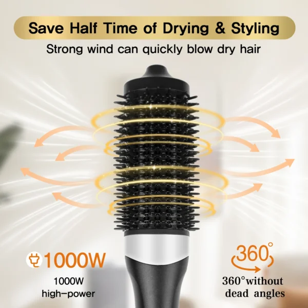 TINSOL New 3-in-1 hot air comb hair straightener curling iron constant temperature hair care lasting styling air anion comb - Image 3