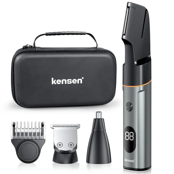 Kensen S16 Body Hair Shaver Kits for Men 3 In 1 Beard Hair Trimmer IPX6 Waterproof Hair Cutting Machine Electric Clipper Barber - Image 7