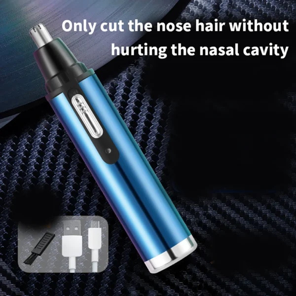 Houselin Nose Hair Trimmer 3-in-1 Multifunction, Painless Electric Shaver Beauty Kit for Wet and Dry Use of Ear Beard Face - Image 17