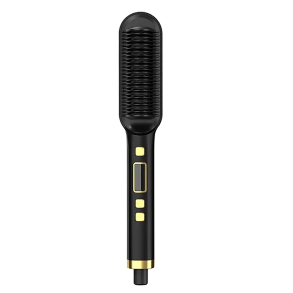 2-In-1 Electric Professional Negative Ion Straight Hair Brush Curling Comb With Lcd Display Curling Tool Straight Hair Brush - Image 7