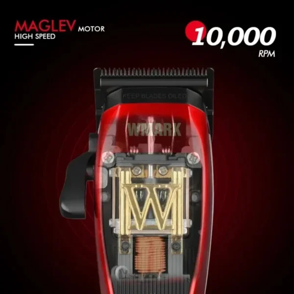 WMARK NG-X1 Professional Hair Clippers for Men,Microchipped Magnetic Motor 10000RPM 9V with Charge Stand,Cordless Cutter Trimmer - Image 19