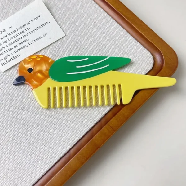 Pointed Tail Comb Tulip Acetate Comb Animal Puppy Makeup Comb Hair Accessories Wide Toothed Hairdressing Combs Household - Image 46