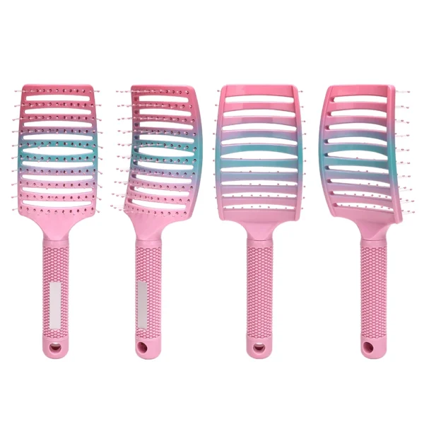 Barber Hair Brush Scalp Massage Comb Women Nylon Pig Sideburns Wet Curly Hair Brush Hairy Big Bend CombStyling Tools ﻿ ﻿ - Image 20