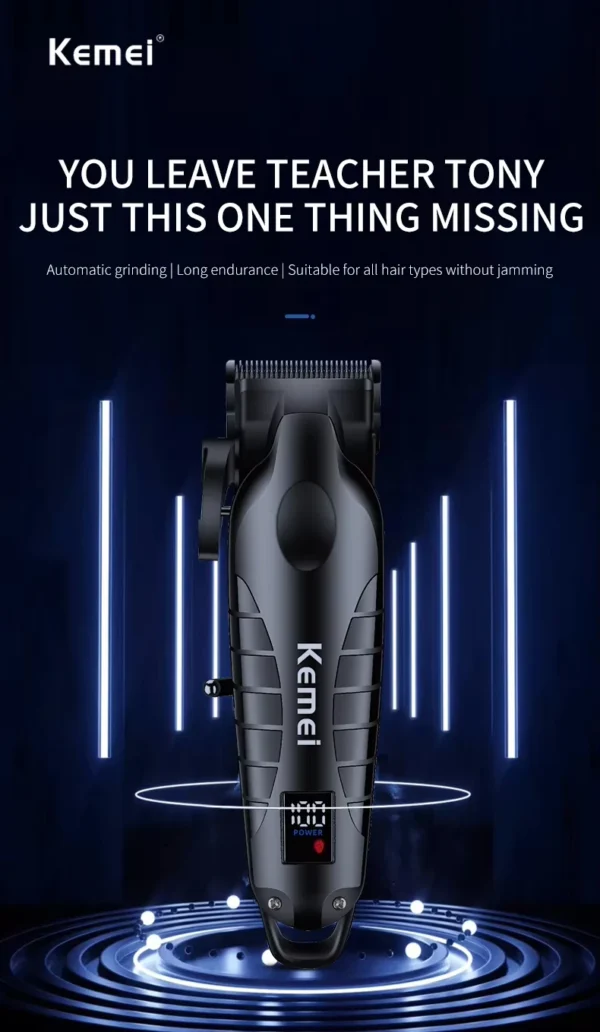 Kemei Hair Clipper Kit for Men, Electric Shaver, Hair Trimmer, Professional Cutting Machine, KM-2290, KM-2293, KM-1102 - Image 14